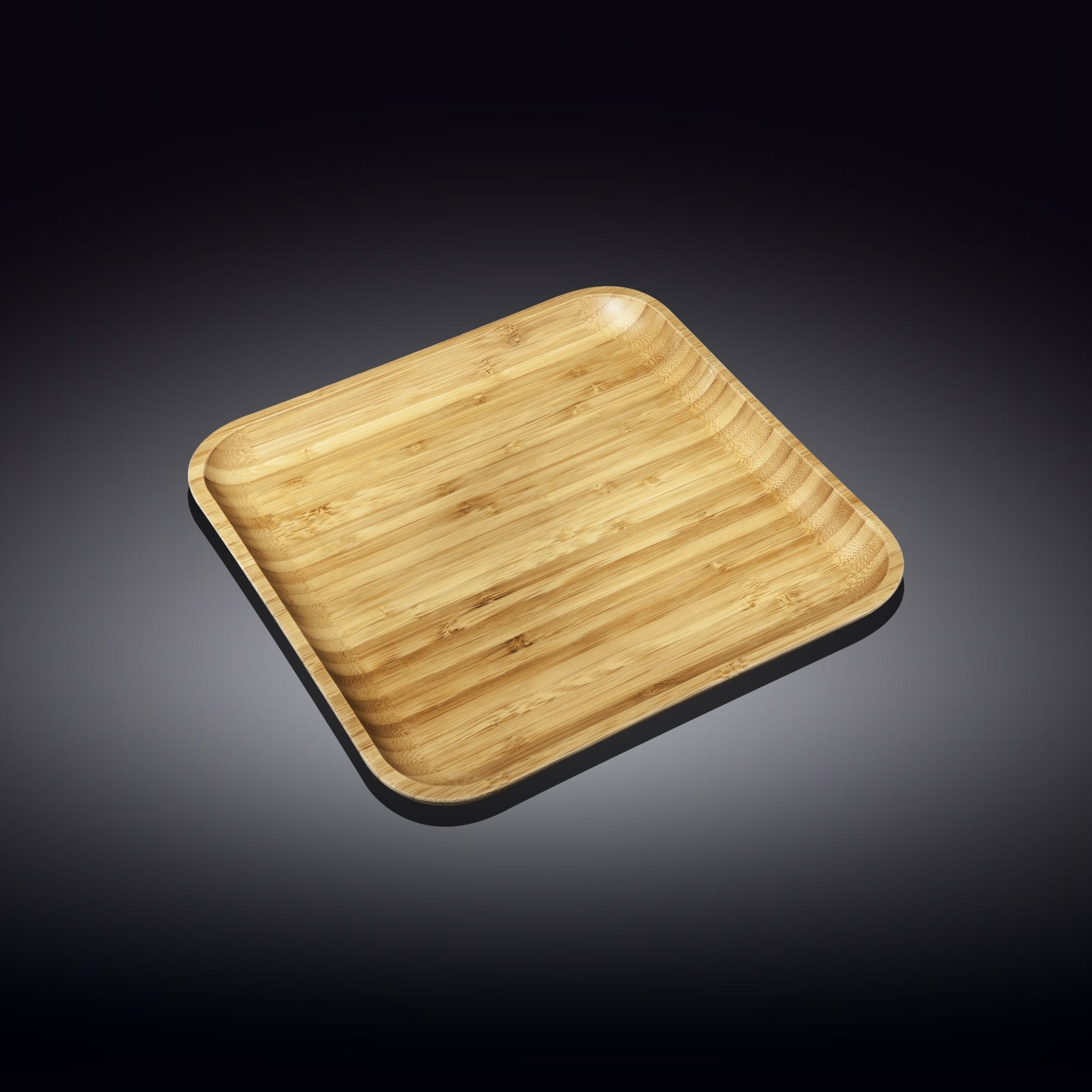 Bamboo Square Plate 9" inch X 9" inch | For Appetizers / Barbecue Secondary image
