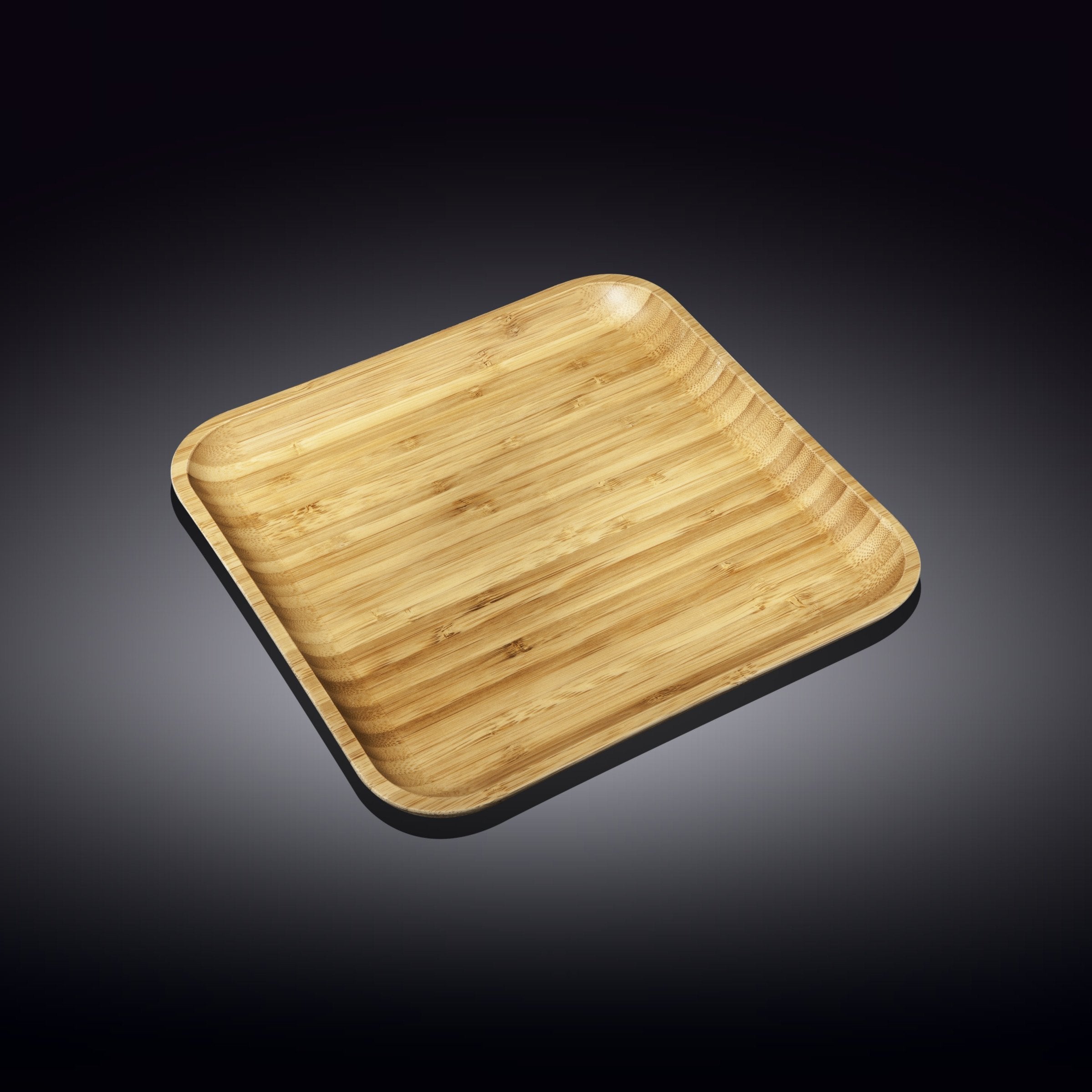 Bamboo Square Plate 10" inch X 10" inch | For Appetizers / Barbecue Secondary image