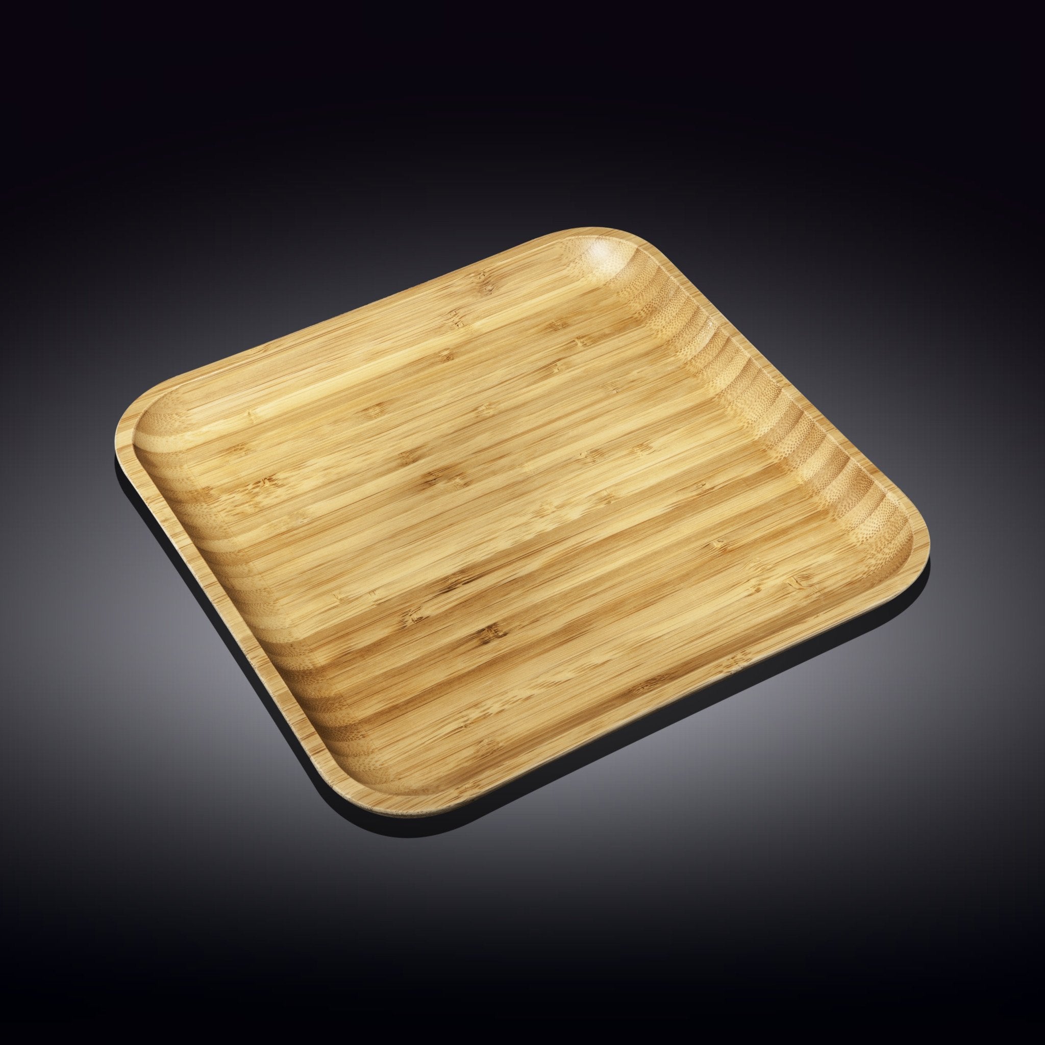 Bamboo Square Platter 13" inch X 13" inch | For Appetizers / Barbecue Secondary image