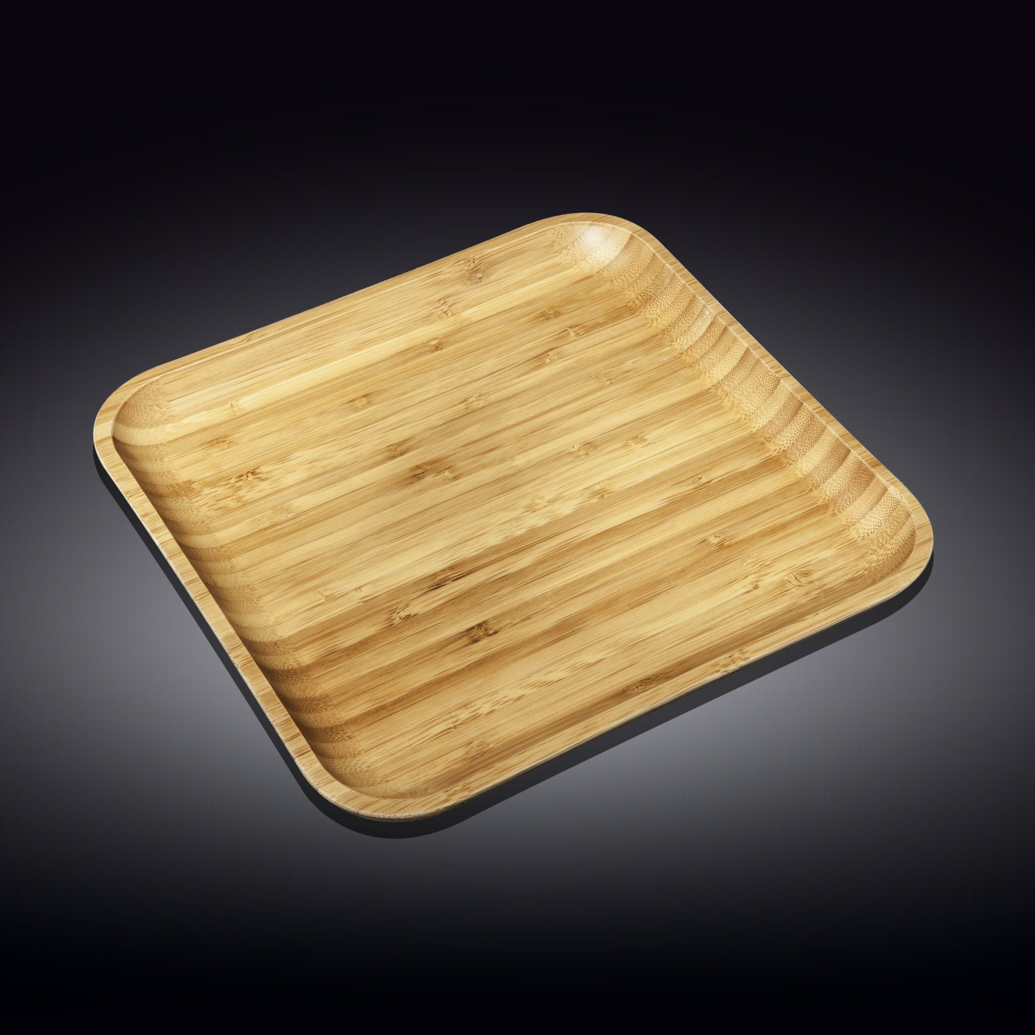 Bamboo Square Platter 14" inch X 14" inch | For Appetizers / Barbecue Secondary image