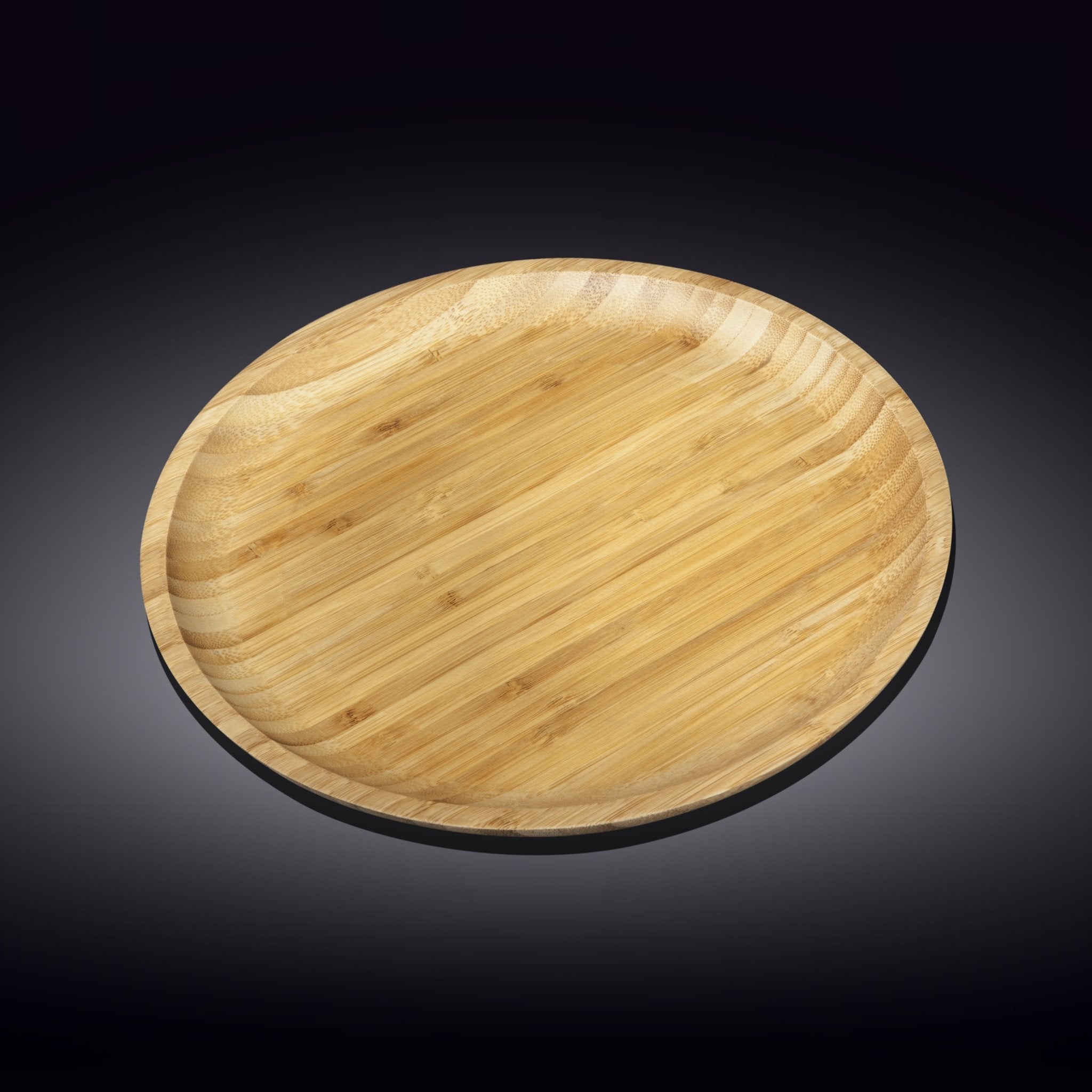 Bamboo Round Platter 12" inch |For pizza / Barbecue / Steak Secondary image