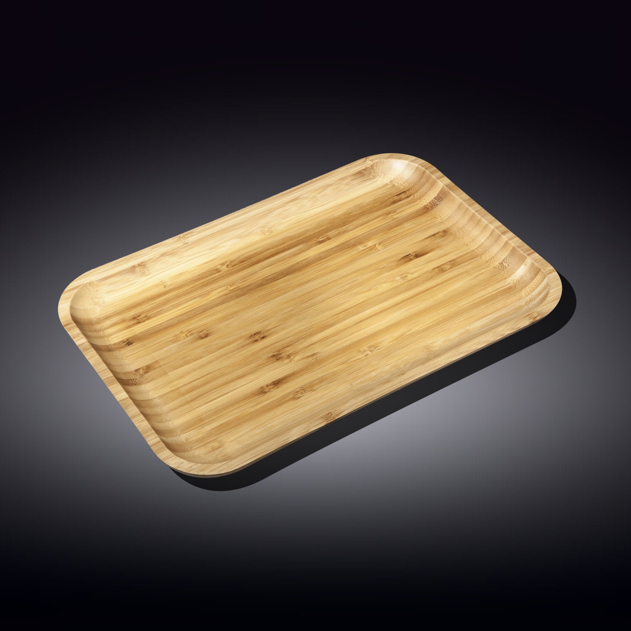 Bamboo Dish 11" inch X 7" inch | For Appetizers / Barbecue / Burger Main image