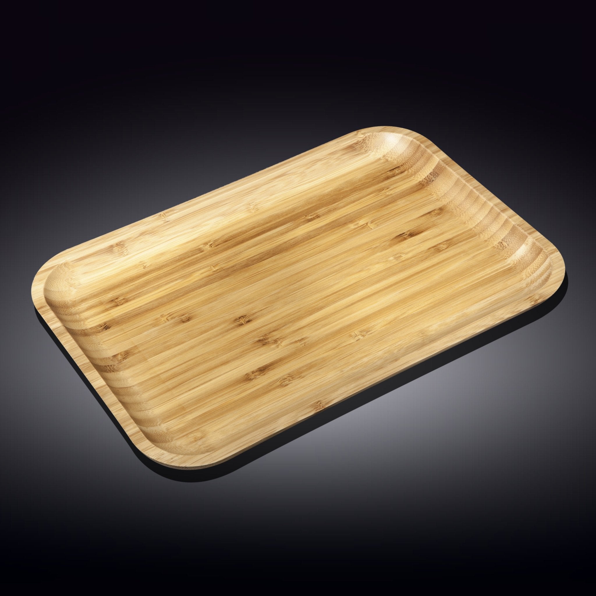 Bamboo Platter 14" inch X 10" inch | For Appetizers / Barbecue / Steak Secondary image