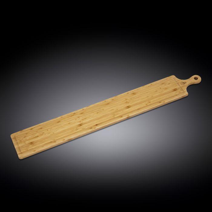 Bamboo Charcuterie Board With Handle 39.4" inch X 5.9" inch | 100 X 15