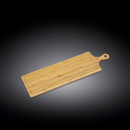 Bamboo Long Serving Board With Handle 26" inch X 7.9" inch | 66 X 20