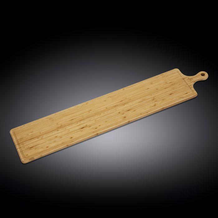 Bamboo Charcuterie Board With Handle 39.4" inch X 7.9" inch | 100 X 20