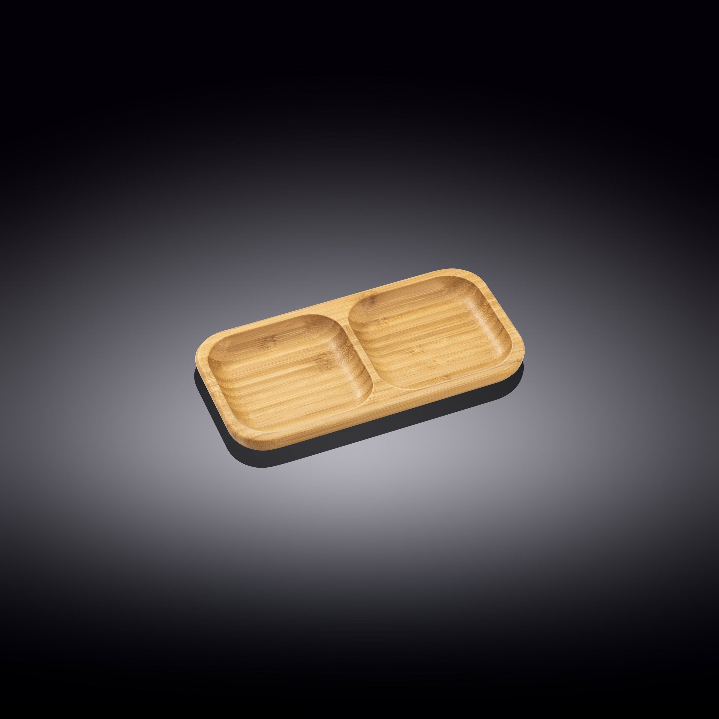 Bamboo Divided Dish / Bento box 8.5" inch X 4.5" inch | 22 X 11.5 Cm Main image