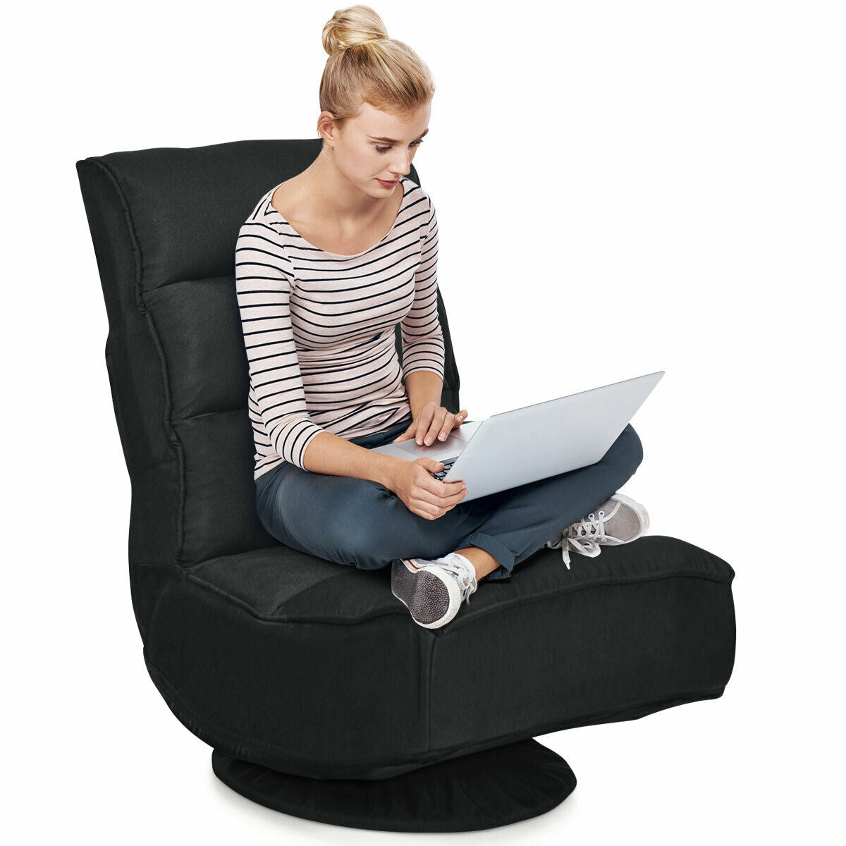 Folding Sofa Lazy Lounge Floor Chair Adjustable 360° Main image