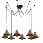 Industrial Retro Modern 8Way Vintage Loft Spider Ceiling Pendant