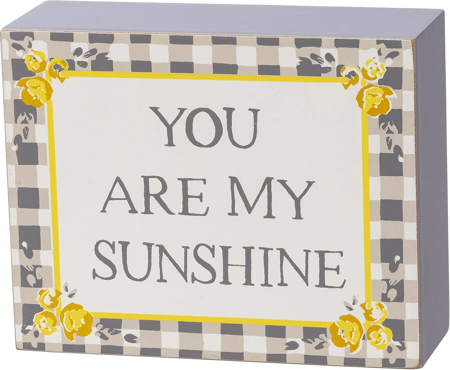 You are My Sunshine Watercolor Box Sign | Wooden Sign Decor Display |