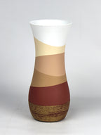 table brown art decorative glass vase 8268/260/sh235.1