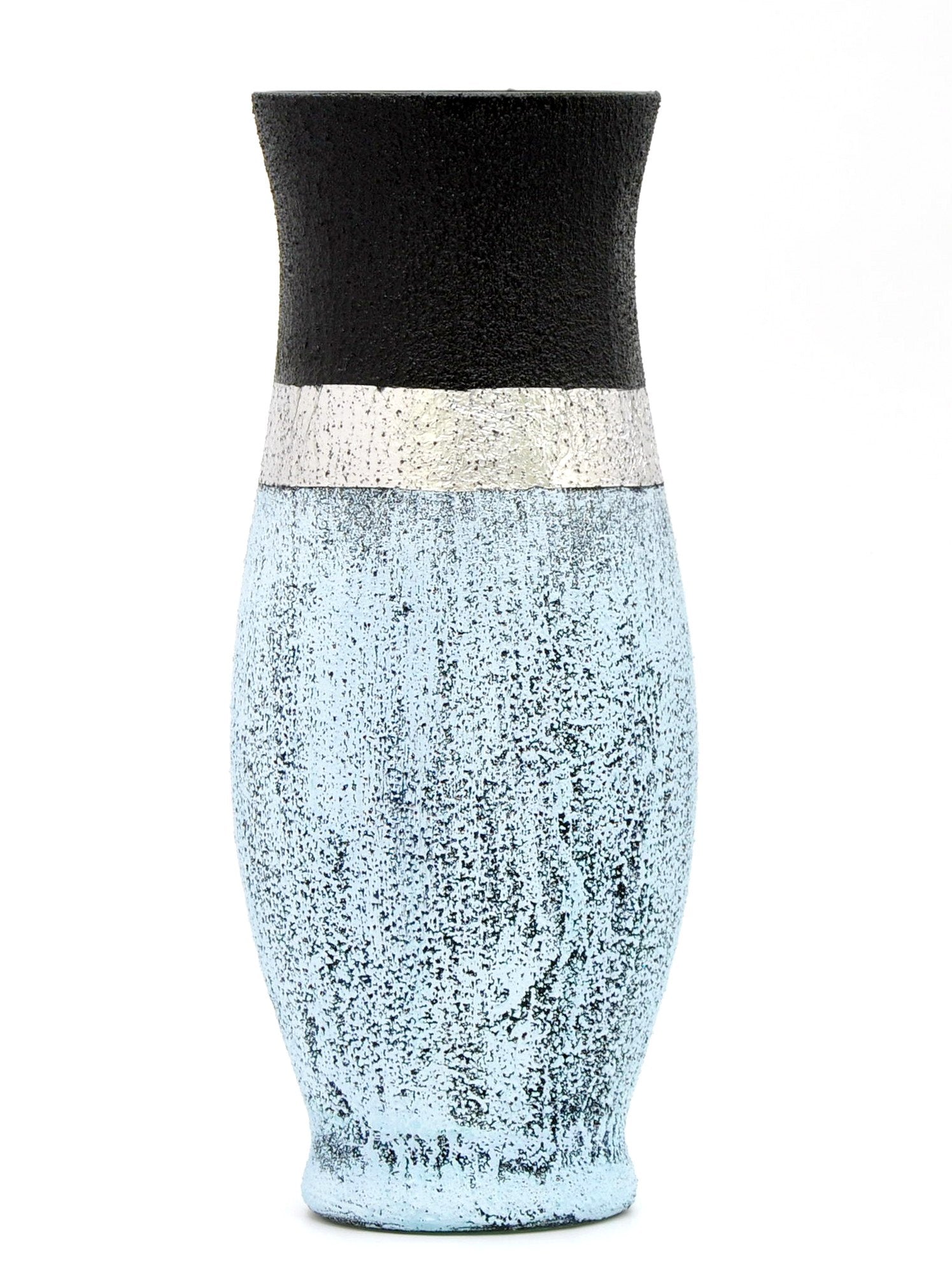 Handpainted Glass Vase Stone Jug | Painted Art Glass Classic Vase | Main image