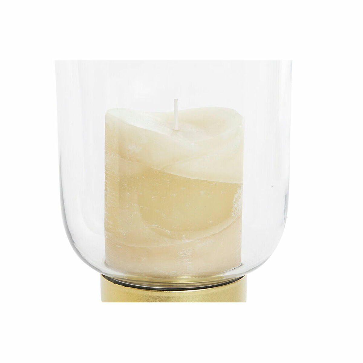 Candleholder DKD Home Decor Golden Metal Crystal 14 x 14 x 27 cm