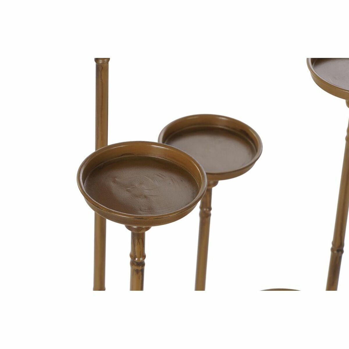 Candleholder DKD Home Decor Copper Metal 38 x 38 x 110 cm (2 Units) (2