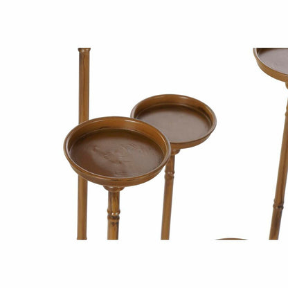 Candleholder DKD Home Decor Copper Metal 38 x 38 x 110 cm (2 Units) (2