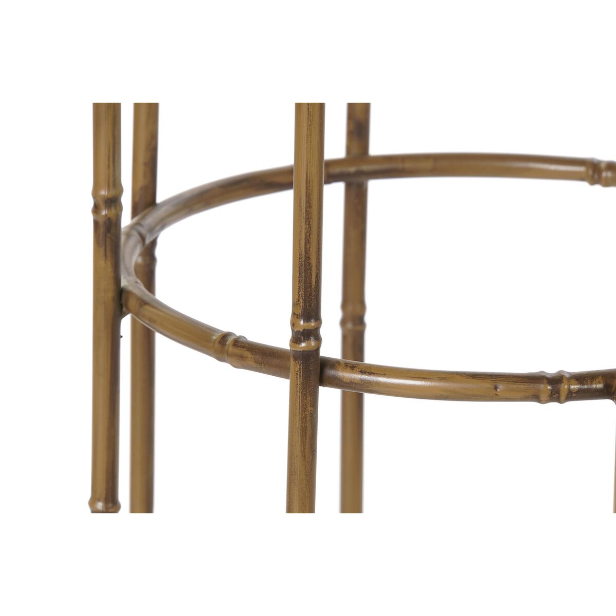 Candleholder DKD Home Decor Copper Metal 38 x 38 x 110 cm (2 Units) (2