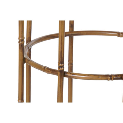 Candleholder DKD Home Decor Copper Metal 38 x 38 x 110 cm (2 Units) (2