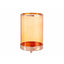 Candleholder Copper Amber Cylinder 12,2 x 19,5 x 12,2 cm Metal Glass