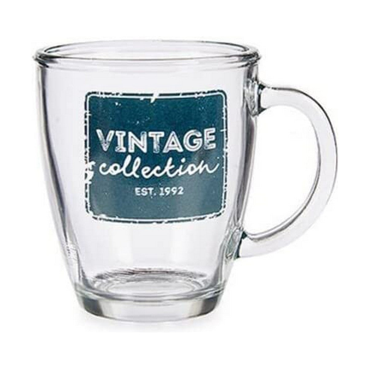 Mug Vintage Transparent Glass 320 ml