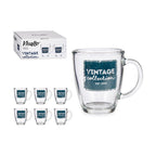 Mug Vintage Transparent Glass 320 ml