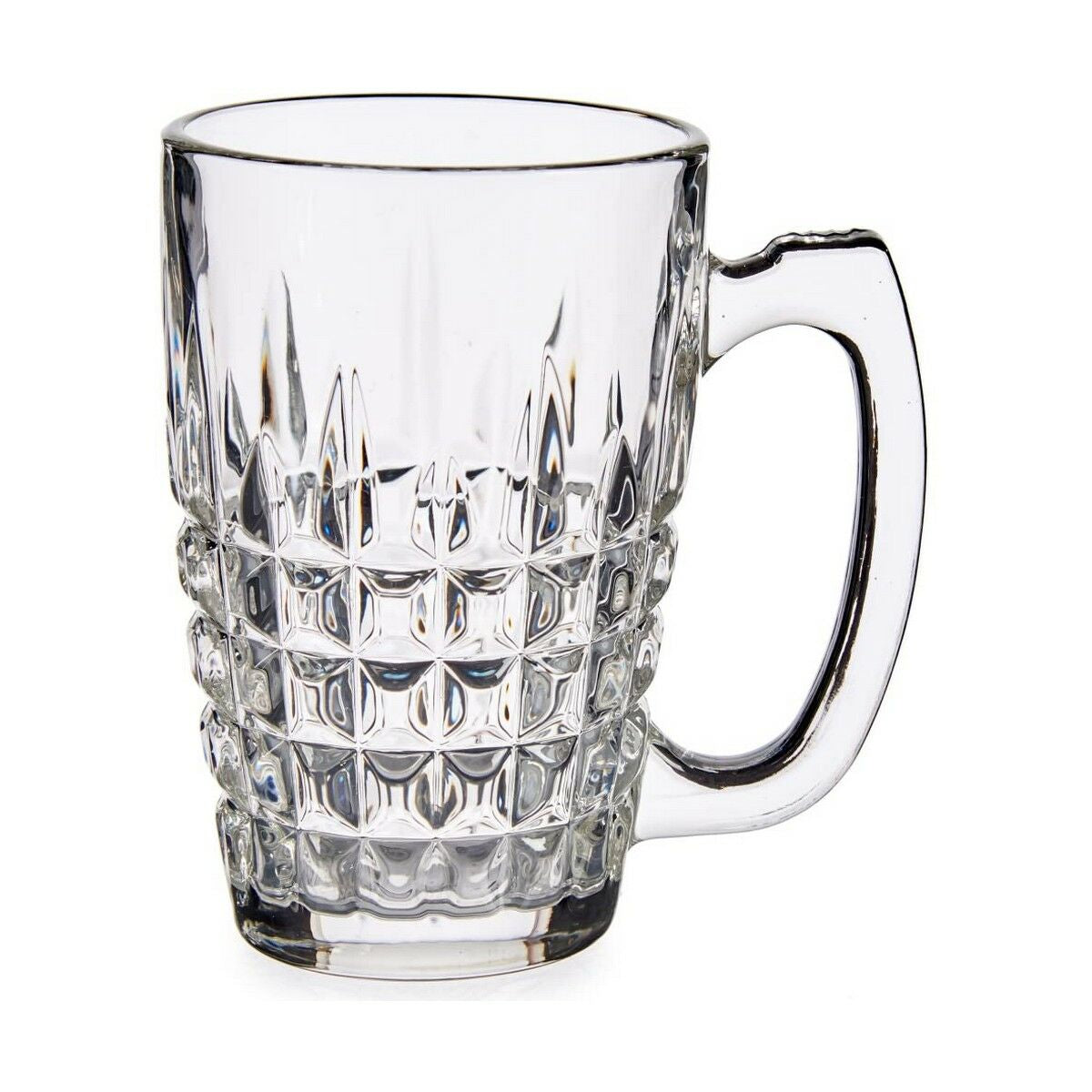 Mug Squares Transparent Glass 340 ml Secondary image