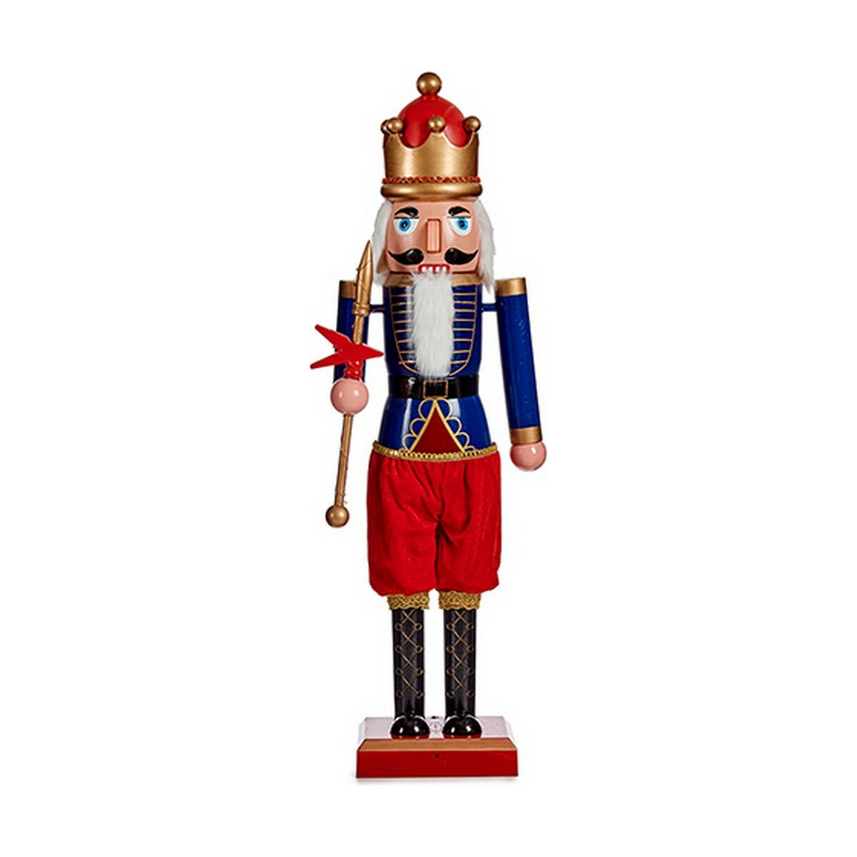Decorative Figure Red Blue Nutcracker 12,5 x 40 x 9 cm Plastic Main image