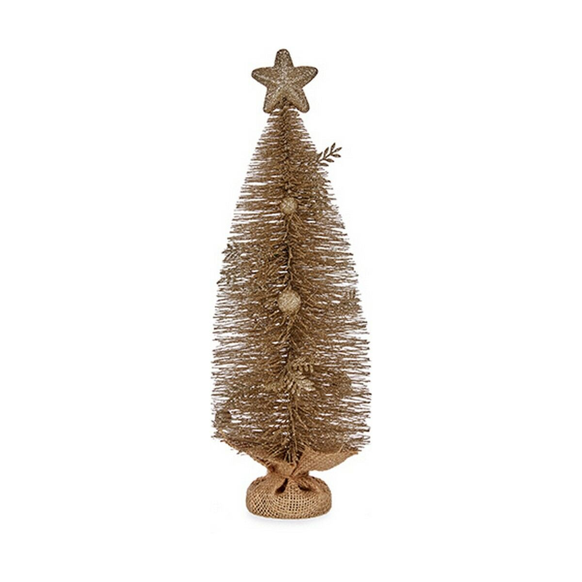 Christmas Tree with Star 23 x 14,5 x 46 cm champagne Main image