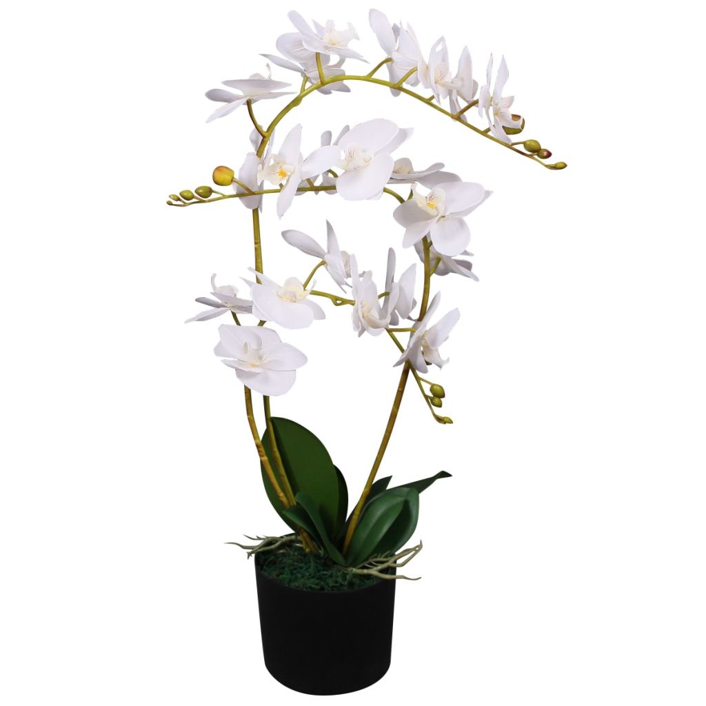 Artificial Orchid Plant with Pot 11.8" Pink Secondary image