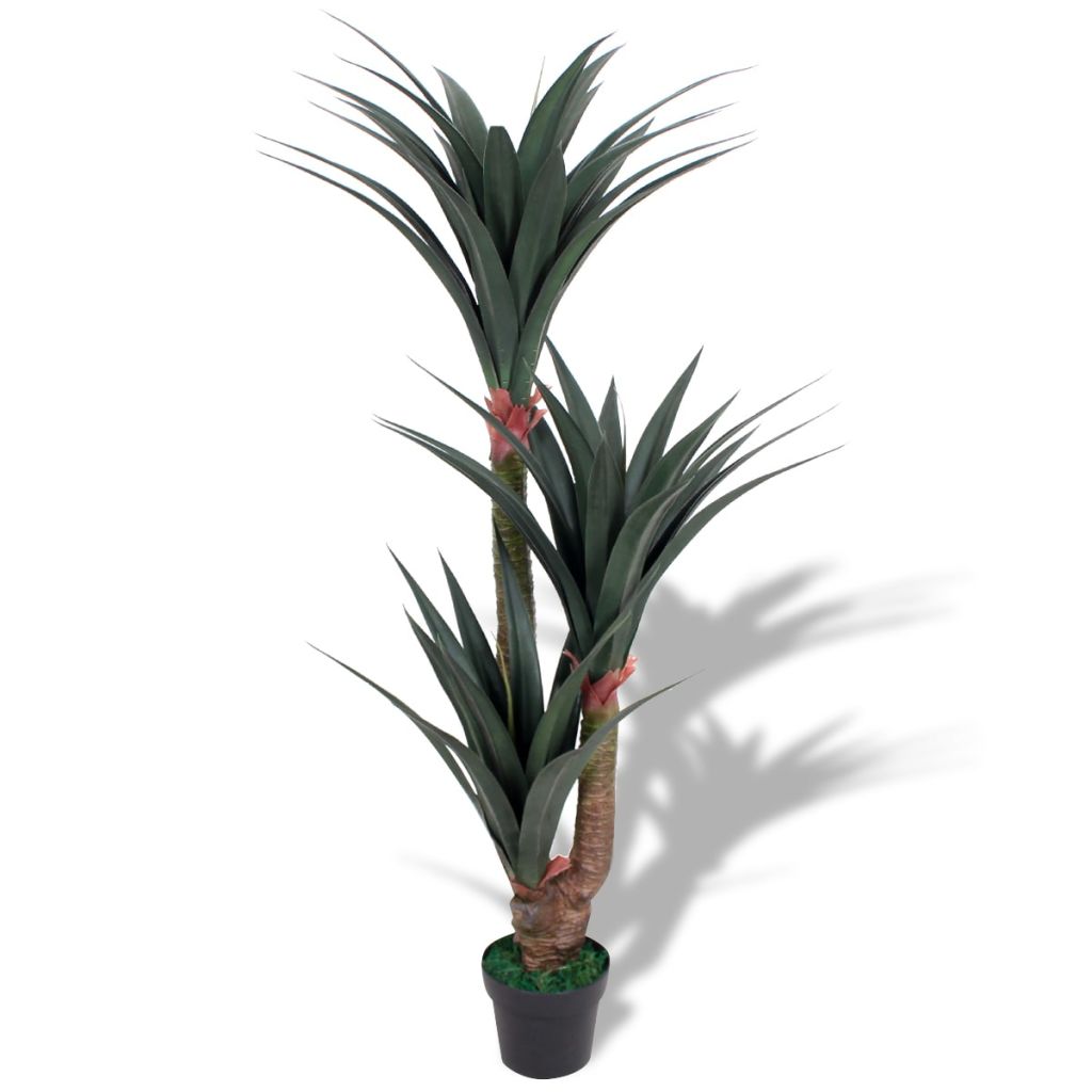Artificial Dracaena Plant with Pot 35.4" Green Secondary image