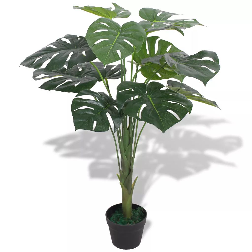 Artificial Monstera Plant with Pot 51.2" Green Secondary image