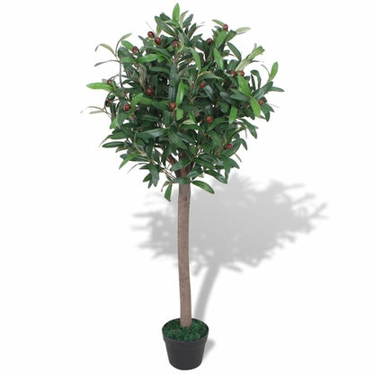 Artificial Bay Tree Plant with Pot 49.2" Green