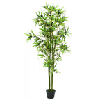 Artificial Bamboo Plant with Pot 59" Green