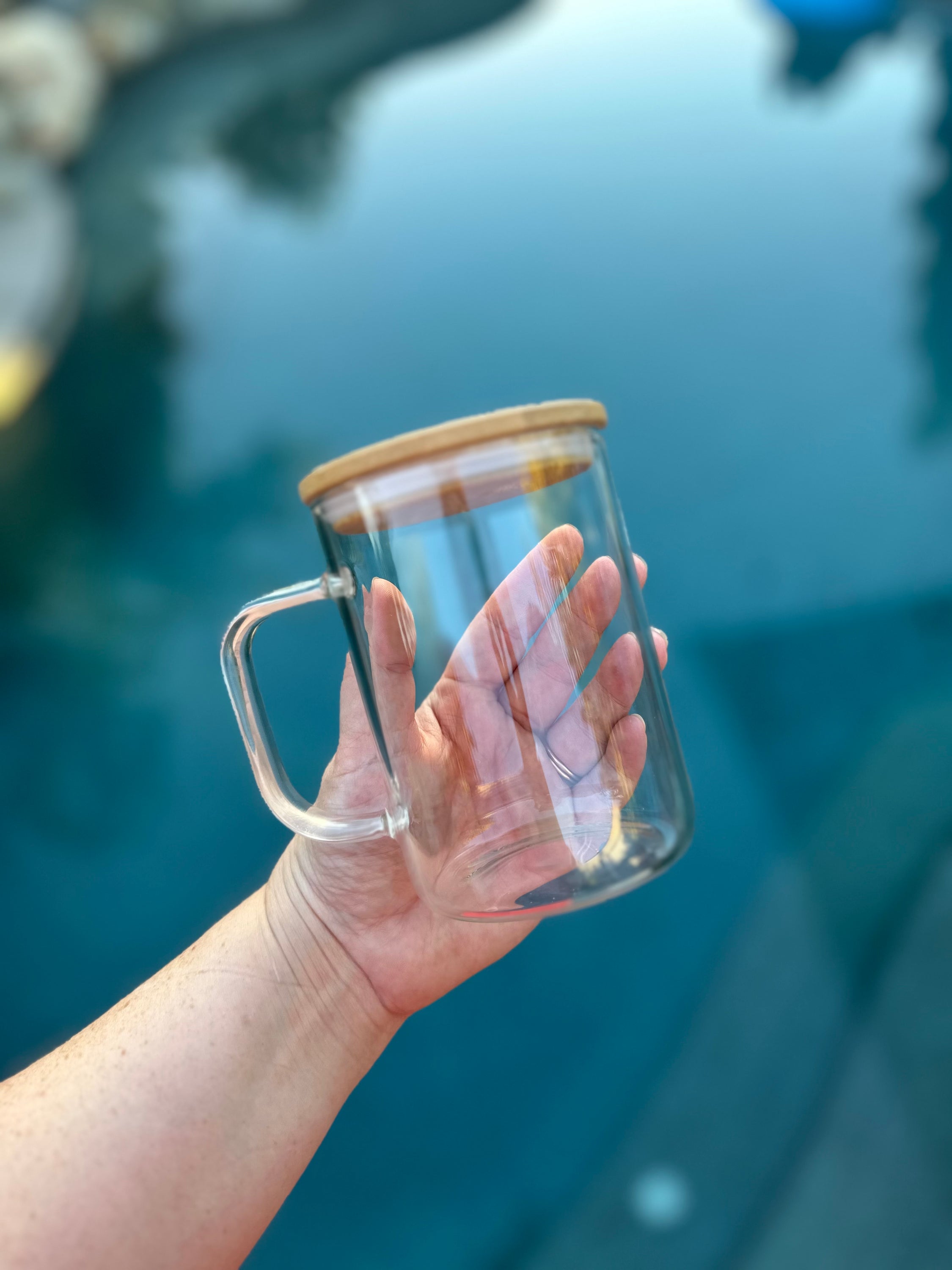 Sublimation Glass Coffee Mug 15oz