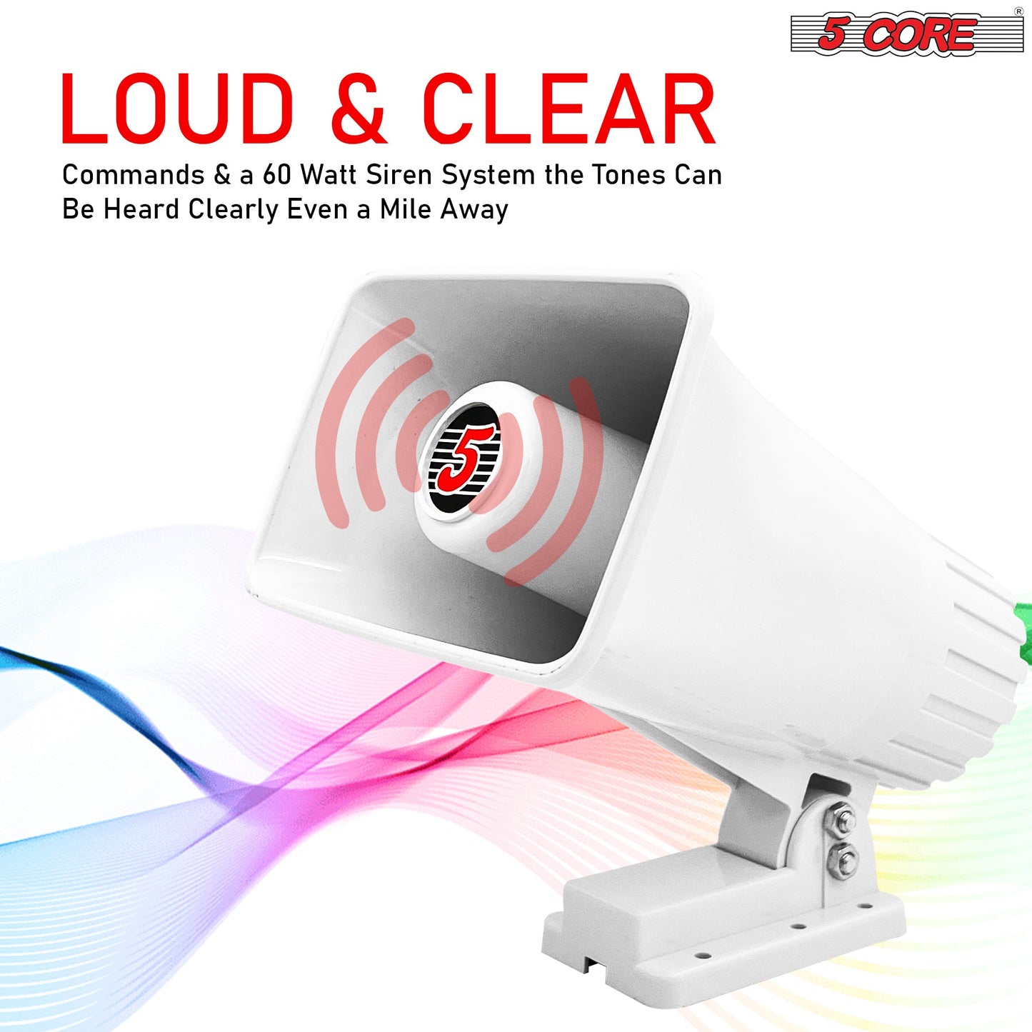5Core Indoor Outdoor PA Horn Speaker 6 x 4 Inch Loud PA System 8Ohm