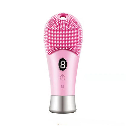 Electric Silicond Face Cleansing Brush Ultrasonic Facial Deep Pore