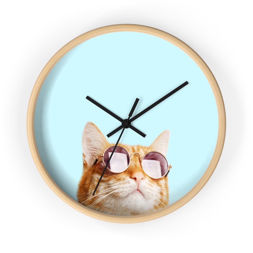 Cat is Alway's Right Wall clock Main image