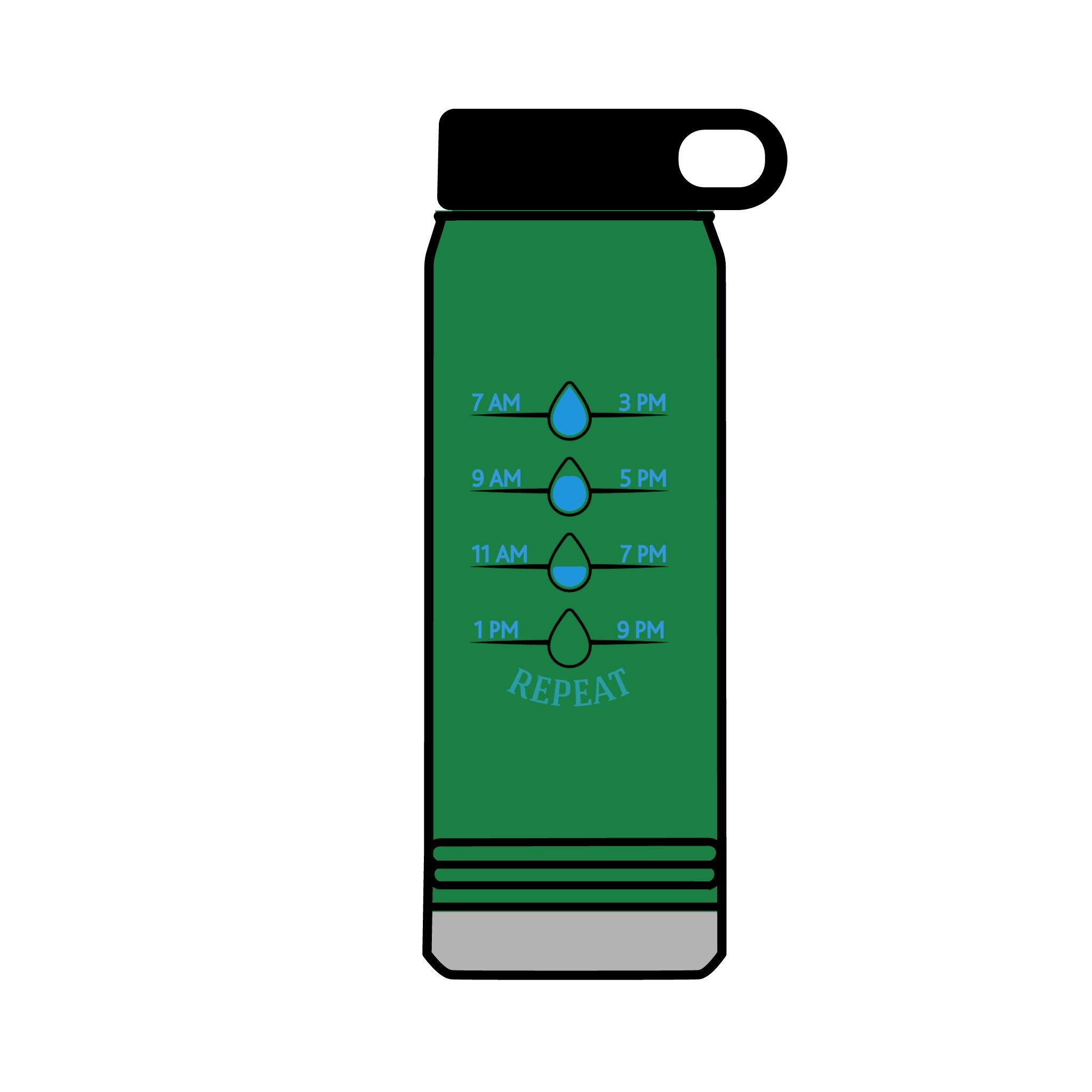 Inspirational 32oz Water Bottle - "Drink Your Effing Water"