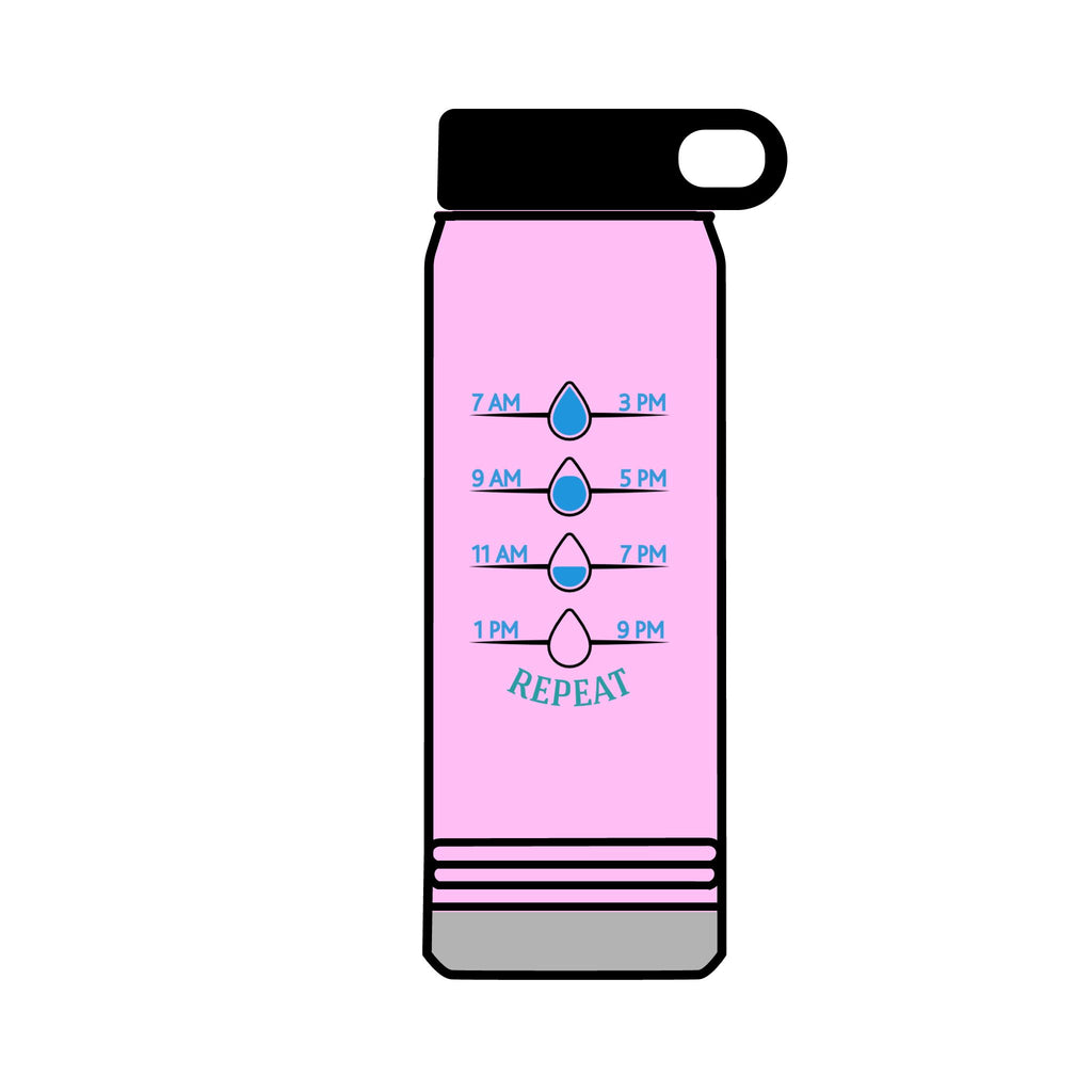 Inspirational 32oz Water Bottle - "Drink Your Effing Water"