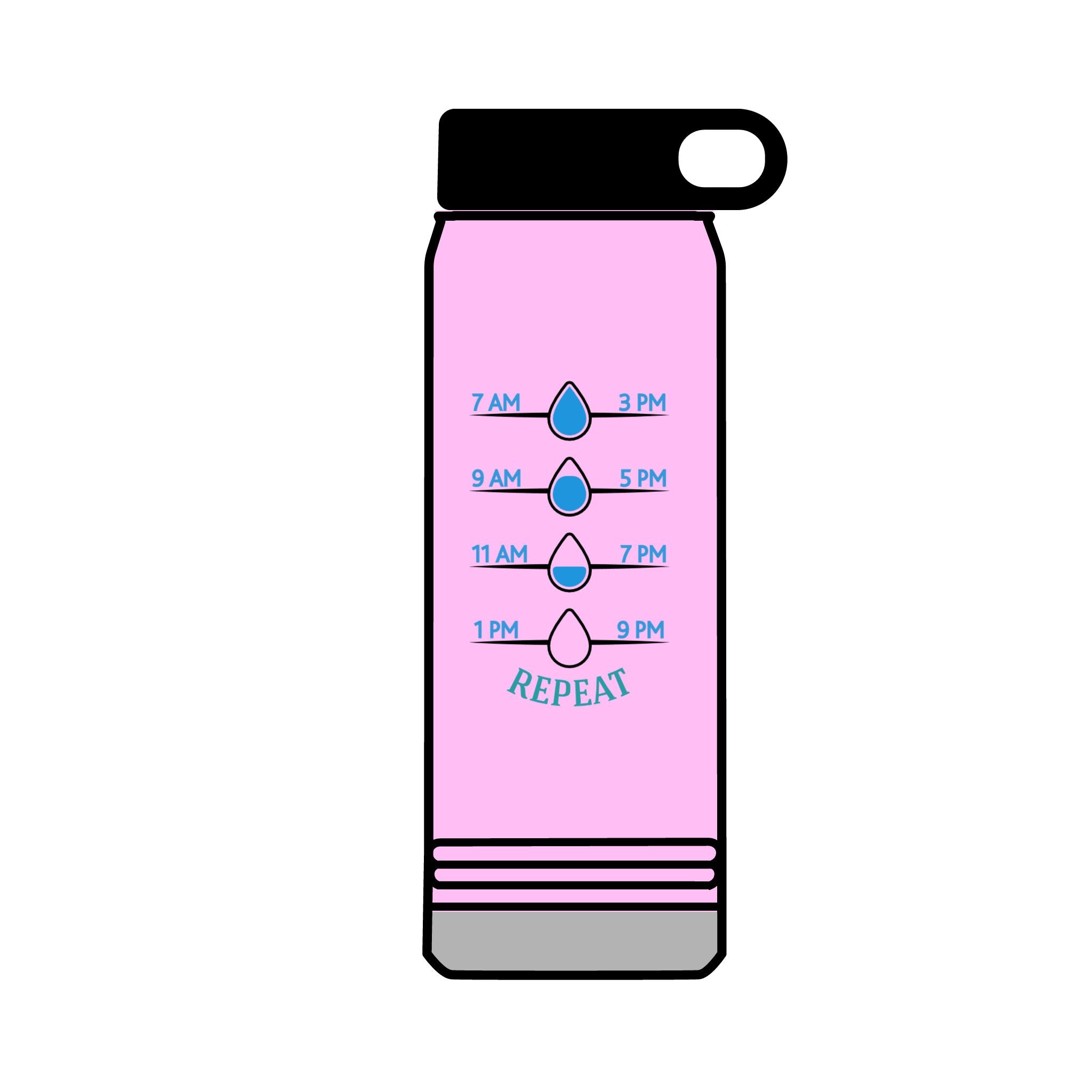 Inspirational 32oz Water Bottle - "Drink Your Effing Water"