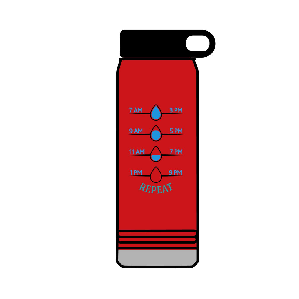 Inspirational 32oz Water Bottle - "Drink Your Effing Water"