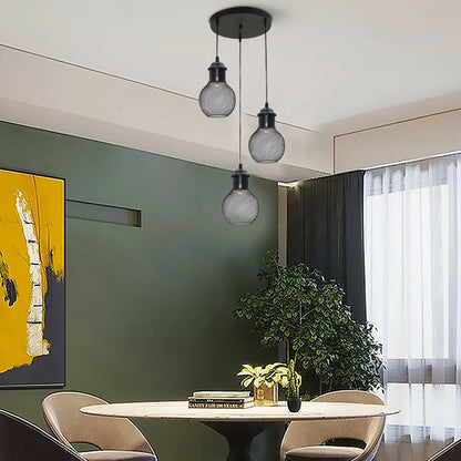 3Head Modern Vintage Industrial Retro Loft Cage Ceiling Lamp Shade
