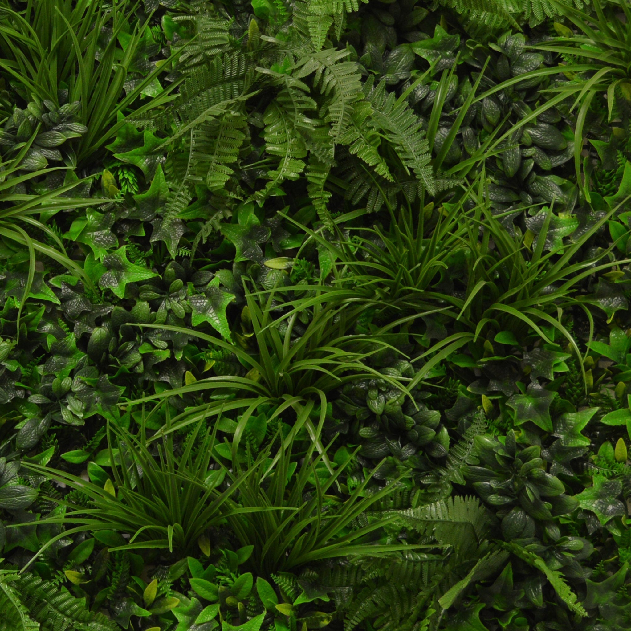Artificial Instant Green Wall Hedge Panel Mixed Plants 100cm X 100cm Secondary image