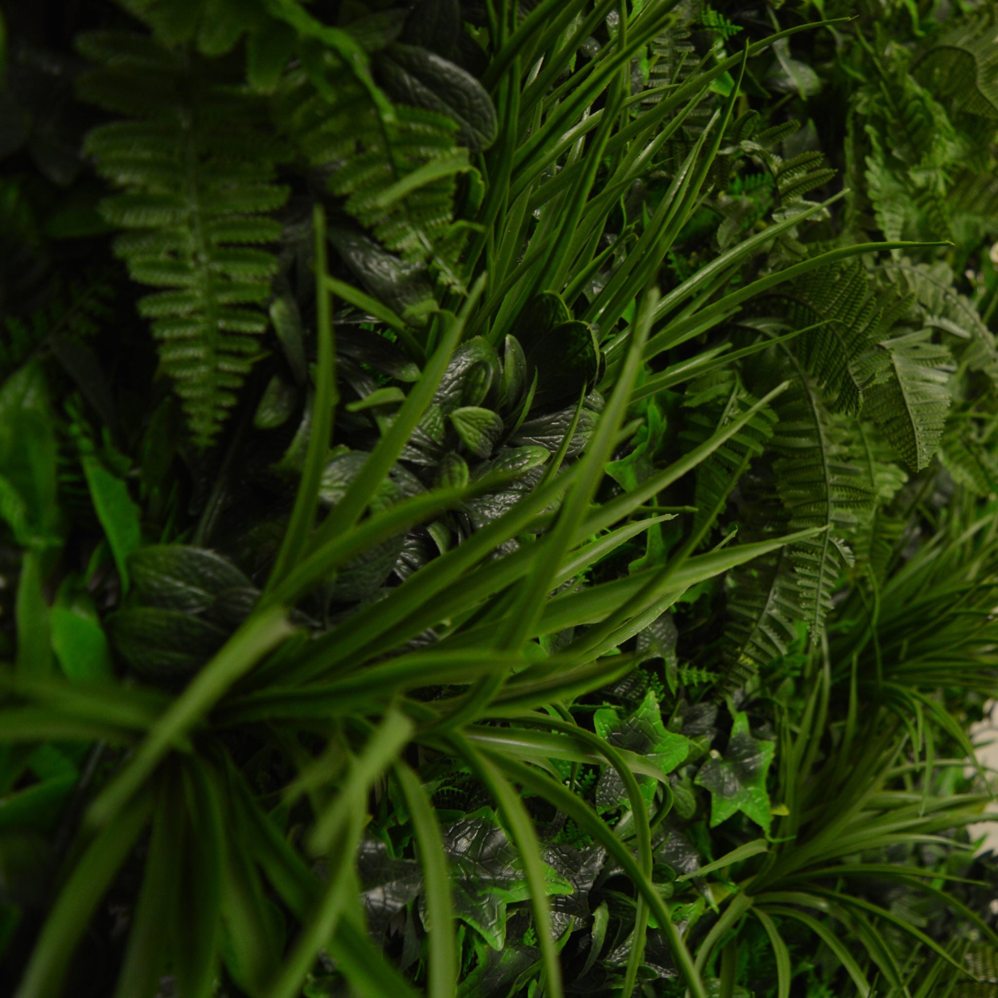 Artificial Instant Green Wall Hedge Panel Mixed Plants 100cm X 100cm