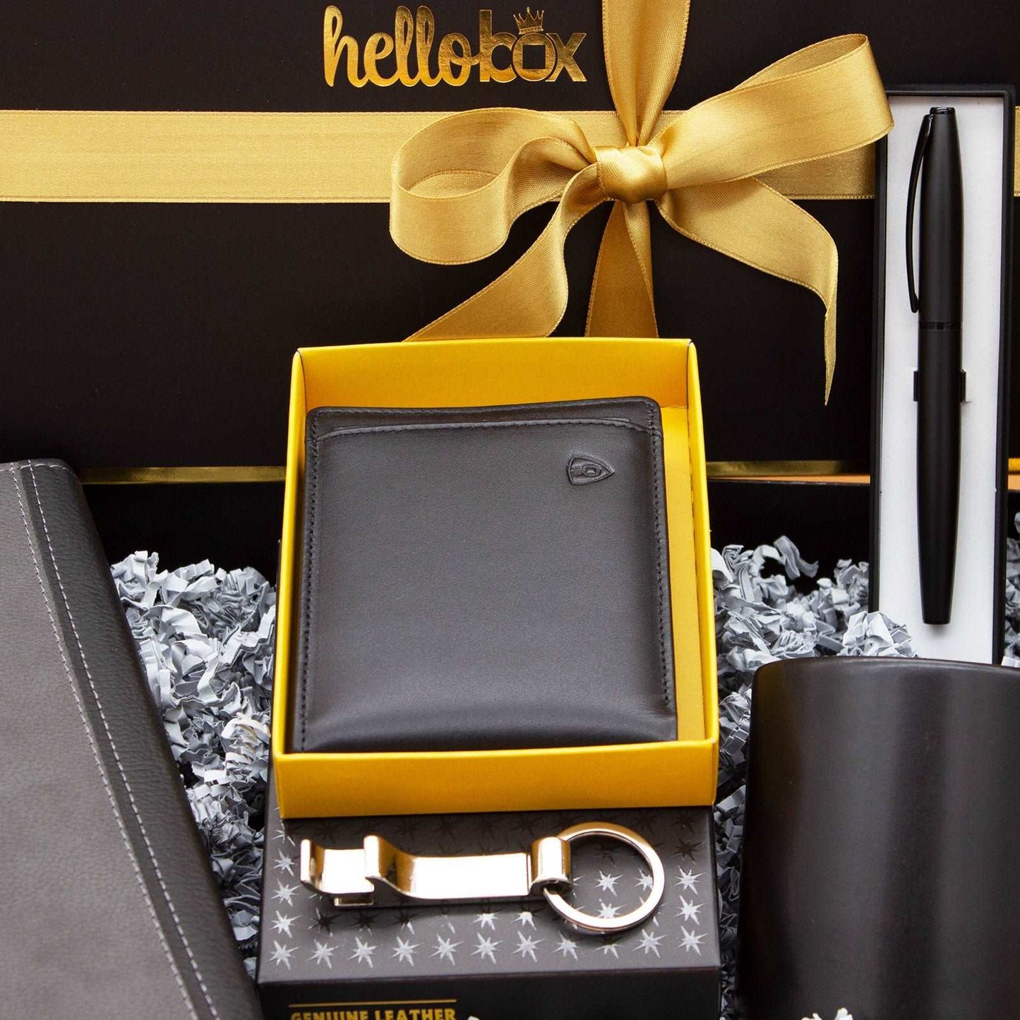 Herren Geschenkset Geldbörse aus Leder mit Kartenetui (Geschenkset 1)
