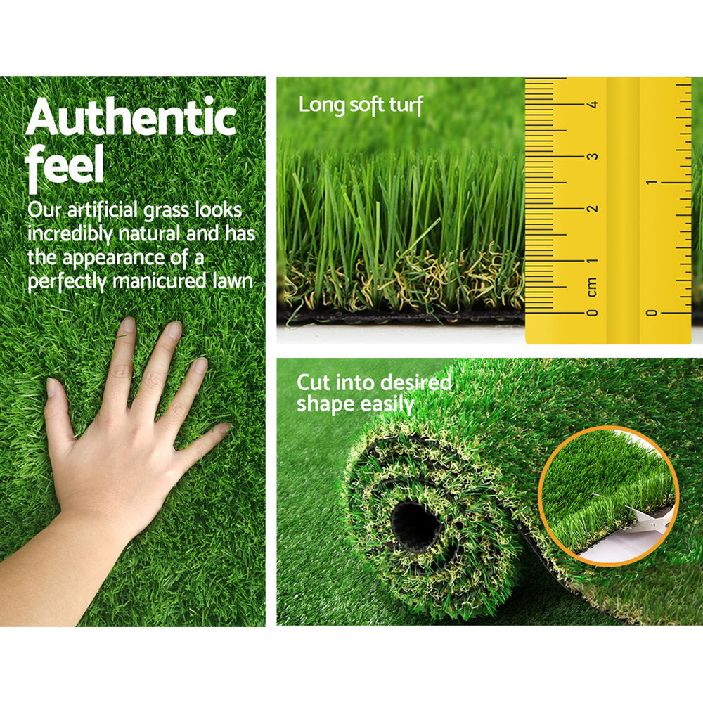 Primeturf Artificial Grass Fake Lawn Synthetic 2x5M Turf Plastic Plant
