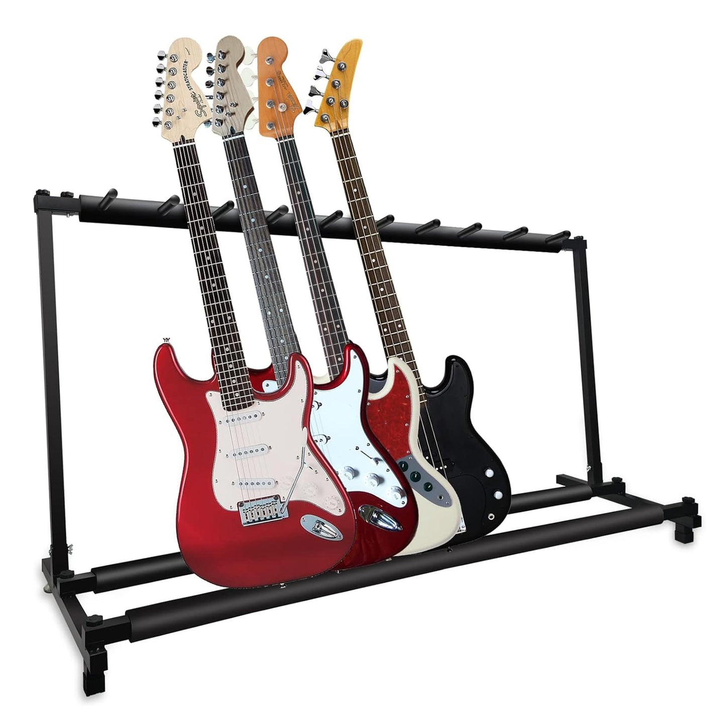 5Core Multi Guitar Rack Stand Floor 9 Slot Adjustable Flying V Guitars