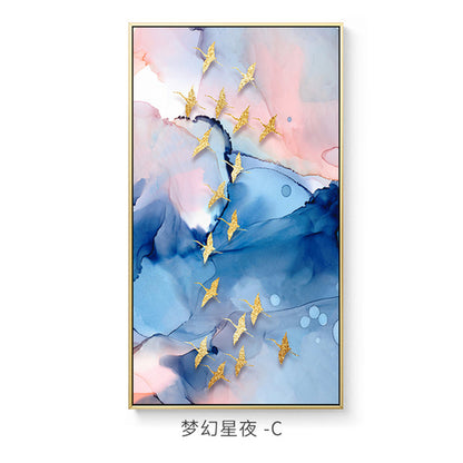 Abstract Color Mix Marble Pinky Canvas Painting