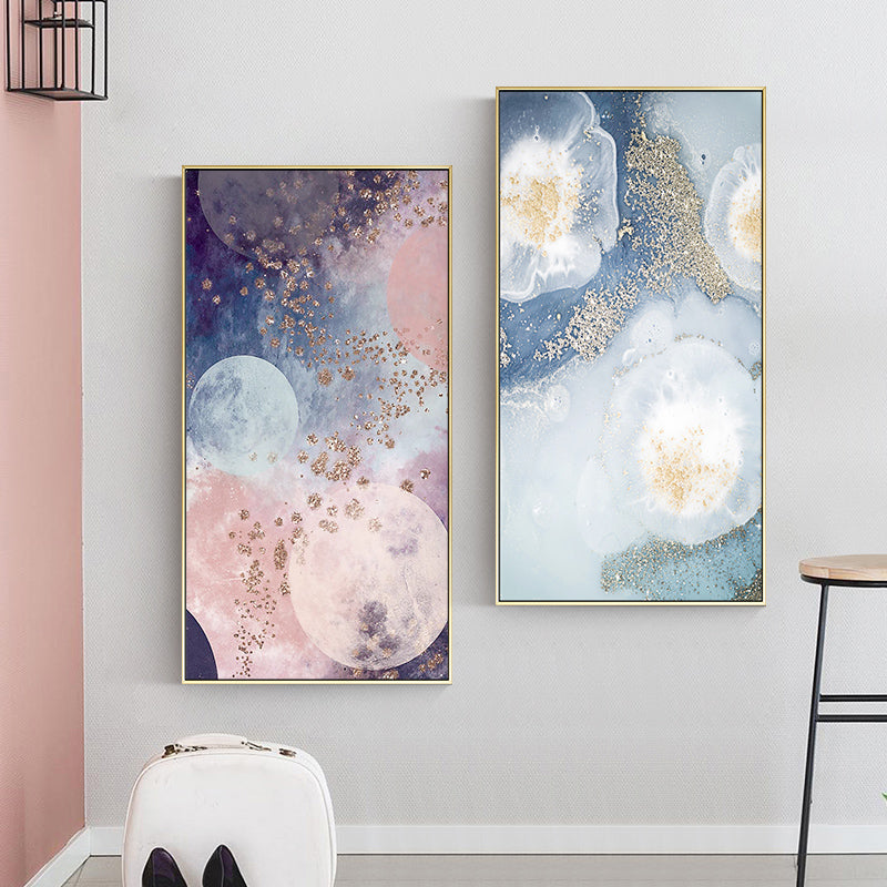Abstract Color Mix Marble Pinky Canvas Painting Main image
