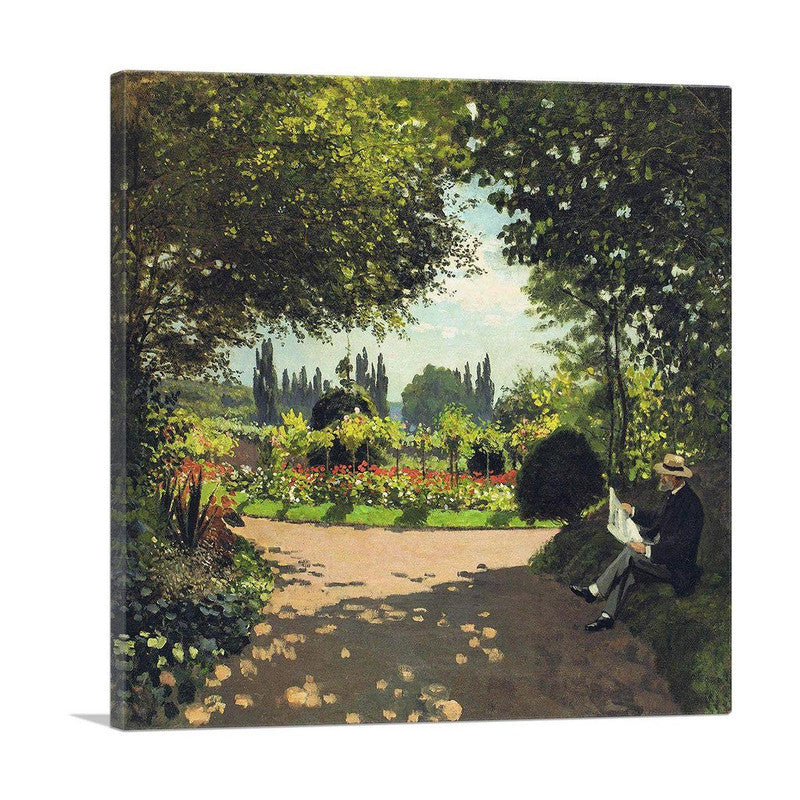 Adolphe Monet in the Garden of Le Coteau at Sainte Adresse