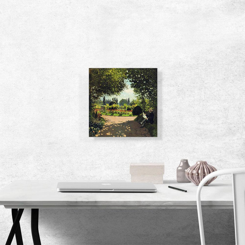 Adolphe Monet in the Garden of Le Coteau at Sainte Adresse Secondary image